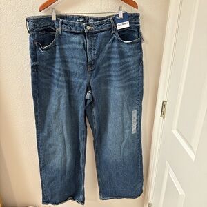 Old Navy high rise wide leg jeans plus size